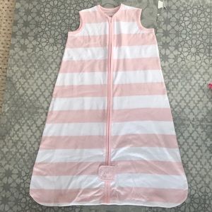NWOT Burt’s Bees Baby rugby stripe sleep sack